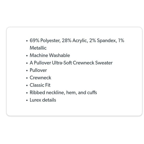 NWT 525 Super Soft Crewneck Pullover Ivory Pink Lurex Fair isle Sweater Sz S - Picture 11 of 11